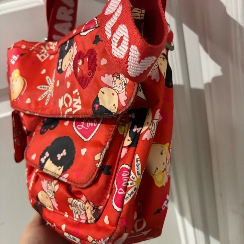 Harajuku Lovers Cupid Red Crossbody with Adjustable Strap